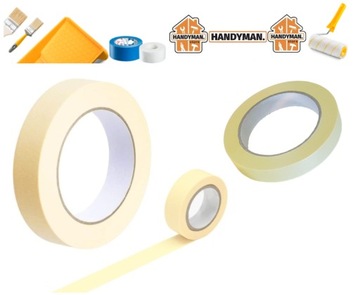 Taśma malarska HANDYMAN 19mm x 25m TAŚMA MASKUJĄCA STANDARD super JAKOŚĆ