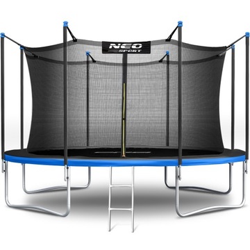 TRAMPOLINA MODEL 2024R! 13ft/404CM Z SIATKĄ WEWNĘTRZNĄ I DRABINKĄ NEO-SPORT