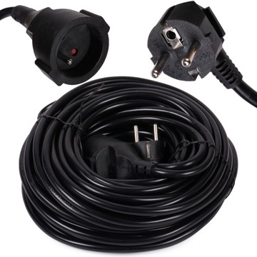 PRZEDŁUŻACZ 10M OGRODOWY BUDOWLANY KABEL 3x2,5MM GRUBY DO KOSIARKI POMPY HQ