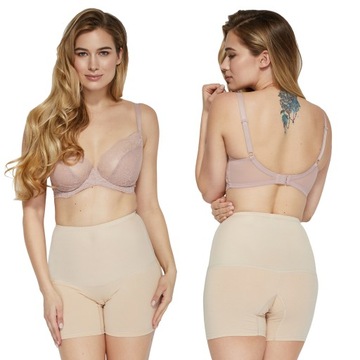 Mitex Iga Plus figi modelujące z nogawkami beż 4XL