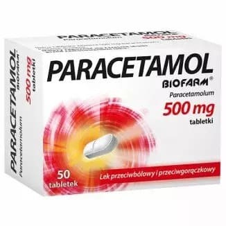 Paracetamol Biofarm 500 mg 50 tabletek