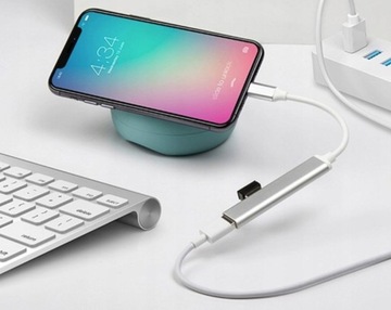 USB-концентратор типа C 3.0-ПОРТОВЫЙ РАЗДЕЛИТЕЛЬ АДАПТЕР 4xUSB