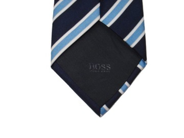 HUGO BOSS jak NOWY Jedwabny Krawat 100% SILK