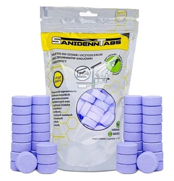 Sanidenn Tabs 96 szt tabletek + 4 tabletki Gratis Bakterie do oczyszczalni