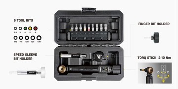 Topeak Torq Stick Pro 2-10 Нм, с 9 насадками