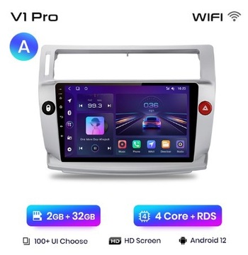 Радио Android 12 GPS CITROEN C4 PL WiFi 2/32