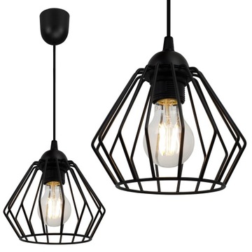 LOFTOWA LAMPA WISZĄCA DIAMENT EDISON RETRO LED