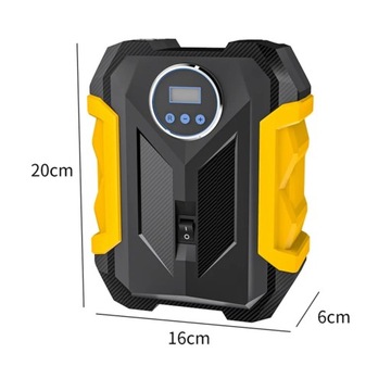 АВТОМОБИЛЬНЫЙ КОМПРЕССОР ДЛЯ ПРИЖИГАТЕЛЯ ЭЛЕКТРИЧЕСКИЙ 12В СВЕТОДИОДНЫЙ ЖК-дисплей