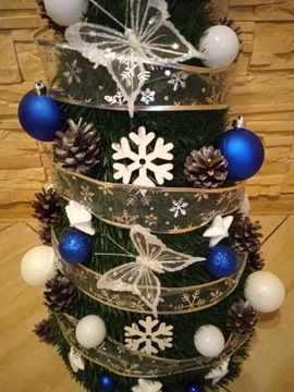 Елка КОНУС УКРАШЕННАЯ украшениями 220 см НАКОНЕННАЯ