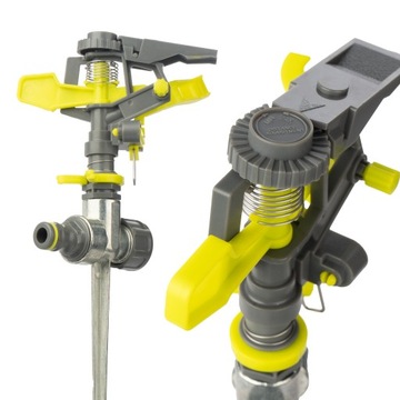 ИМПУЛЬСНЫЙ МЕТАЛЛИЧЕСКИЙ СПРИНКЕР ДЛЯ ПОЛИВА САДОВ