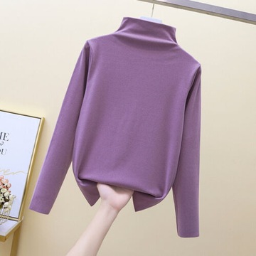 Kobiety Termiczne Turtleneck Rozciągnij Koszulka