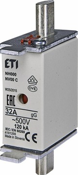 Wkładka bezpiecznikowa topikowa KOMBI NH000 32A gG/gL 500V WT-00C 004181208