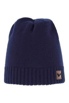 Czapka zimowa z wełny merino Viking Berit-navy blue rozmiar uniwersalny