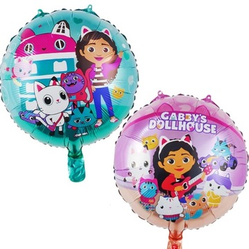 Balon foliowy kotki KOCI DOMEK GABI urodziny 45cm