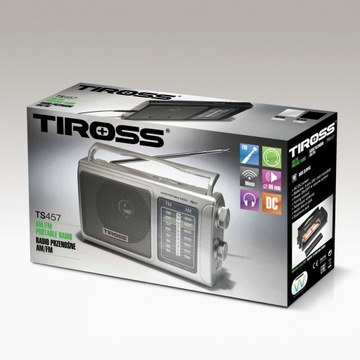 Radio sieciowo-bateryjne AM, FM Tiross TS-457