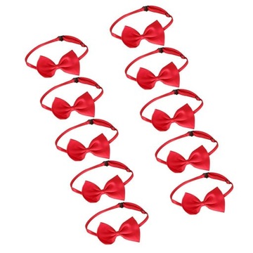 10 шт. Детские галстуки-бабочки на свадьбу и выпускной для мальчиков и девочек с красным бантом.