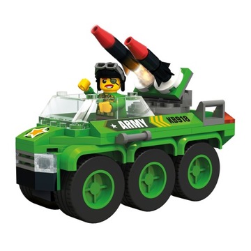KLOCKI BLOCKI MyArmy MEGA WÓZ Z RAKIETAMI