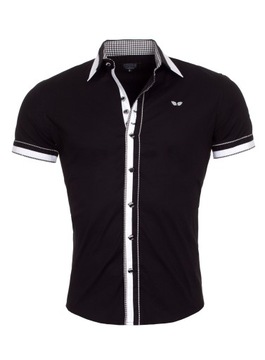ELEGANCKA CZARNA KOSZULA EXCLUSIVE - XXL