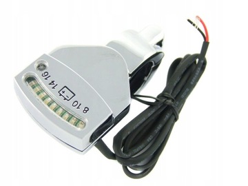 ИНДИКАТОР ЗАРЯДА АККУМУЛЯТОРА ХРОМИРОВАННЫЙ ВОЛЬТМЕТР