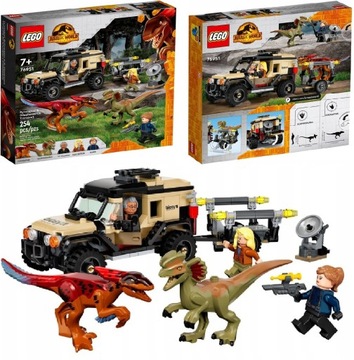LEGO JURASSIC WORLD 76951 TRANSPORT PYRORAPTORA PREZENT