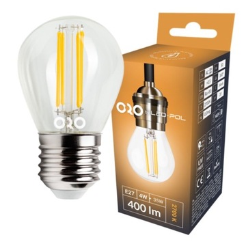 ŻARÓWKA LED E27 CLARO 4W 400lm NEUTRALNE ŚWIATŁO