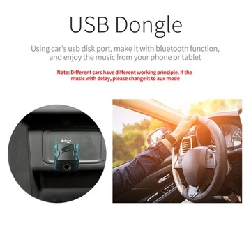 USB-адаптер с Bluetooth 5.0, аудиопередатчик и приемник AUX 3,5 мм для дома