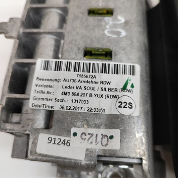 AUDI Q7 4M 2017 LOKETNÍ OPĚRKA TUNELU STŘEDNÍHO