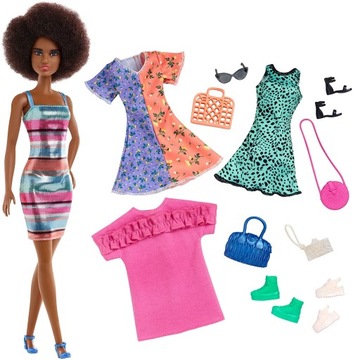 LALKA BARBIE FASHIONISTAS PARTY FASHION GHT32