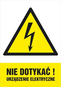 40szt NAKLEJKI Urządzenie elektryczne WZÓR ISO