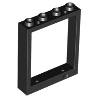 Lego Nowe Drzwi Rama Black Door, Frame 1 x 4 x 4 Lift 6154