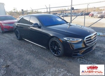 Mercedes Klasa S W223/V223 2025 Mercedes-Benz Klasa S 2025r., S 580 4MATIC, 4L, od ubezpieczalni 4.0 503KM