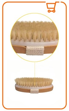 ВАННАЯ МАССАЖНАЯ ЩЕТКА для мытья задней части тела, ДЛИННЫЙ БАМБУК, 41 см