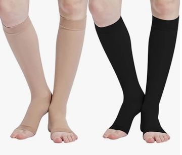 PODKOLANÓWKI medyczne uciskowe kompresja na żylaki 20–30 mmHg 2 pary L/XL