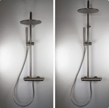 Накладной душевой гарнитур со смесителем Deante Arnika из матового золота