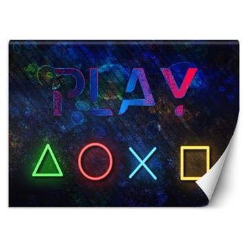FOTOTAPETA NAPIS PLAY PRZYCISKI PADA 350x245