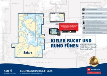 Pakiet map Satz 1:Kieler Bucht und Rund Fünen 2023
