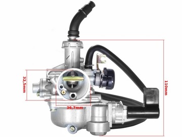 КАРБЮРАТОР ATV 125 CG КАБЕЛЬНЫЙ ДРОССЕЛЬ KRANIK FU