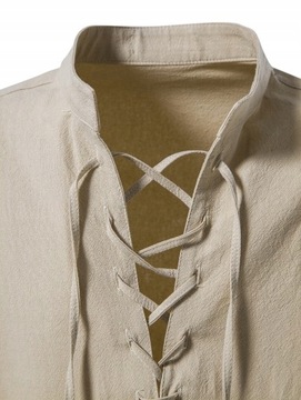 Koszula Męska Casual Przewiewna Lniana Len R.S-XXL