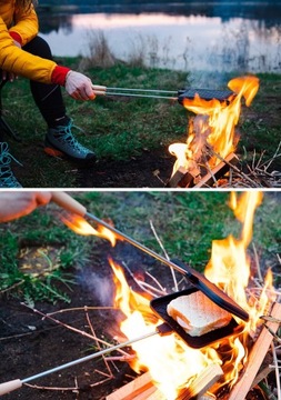 Тостер для сэндвичей у костра