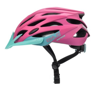 METEOR Regulowany Kask Rowerowy Na Rower Z Daszkiem Wentylowany 52-56 cm