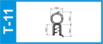 uszczelka bagażnika uniwersalna T-11