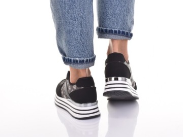 ЖЕНСКИЕ КРОССОВКИ МОДНАЯ ПЛАТФОРМА СПОРТИВНАЯ ОБУВЬ EKO КОЖА