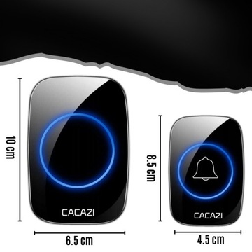 ДВЕРНОЙ ЗВОНОК, ВОРОТА, БЕСПРОВОДНОЙ, Водонепроницаемый IP44, до 300м, 110дБ
