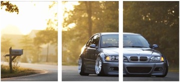 3x OBRAZ NA ŚCIANĘ BMW E46 E3 TRYPTYK 50x70