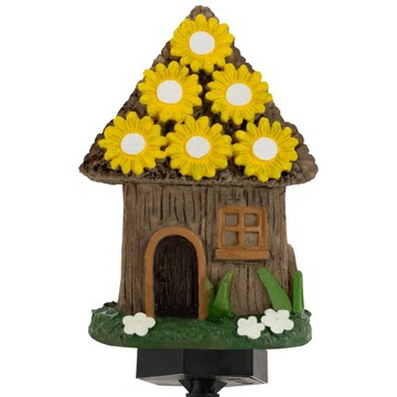 Солнечная лампа, уличная садовая лампа, узор сказочного домика, 40 см