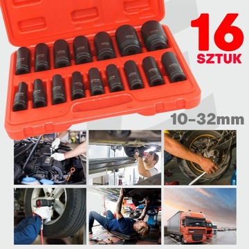 НАБОР УДАРНЫХ ГОЛОВОК 1/2 ДЛИНЫ ТОРЦОВЫЕ КЛЮЧИ 10-32