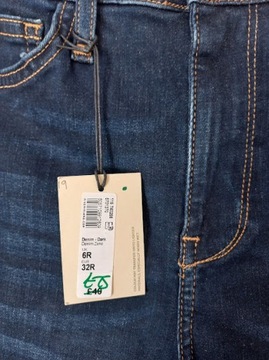 River Island Hailey spodnie jeans rurki 32R/XXS