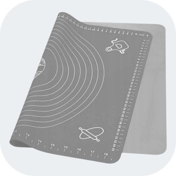 БОЛЬШОЙ СИЛИКОНОВЫЙ КОВРИК ДЛЯ ВЫПЕЧКИ С РАЗМЕРАМИ КУХОННАЯ ПОДКЛАДКА 70x50 XXL