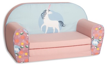 DELSIT- Mini sofa, kanapa rozkładana dla dziecka