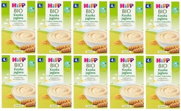 10x Hipp BIO Kaszka Jaglana z Ryżem Kukurydzą 200g